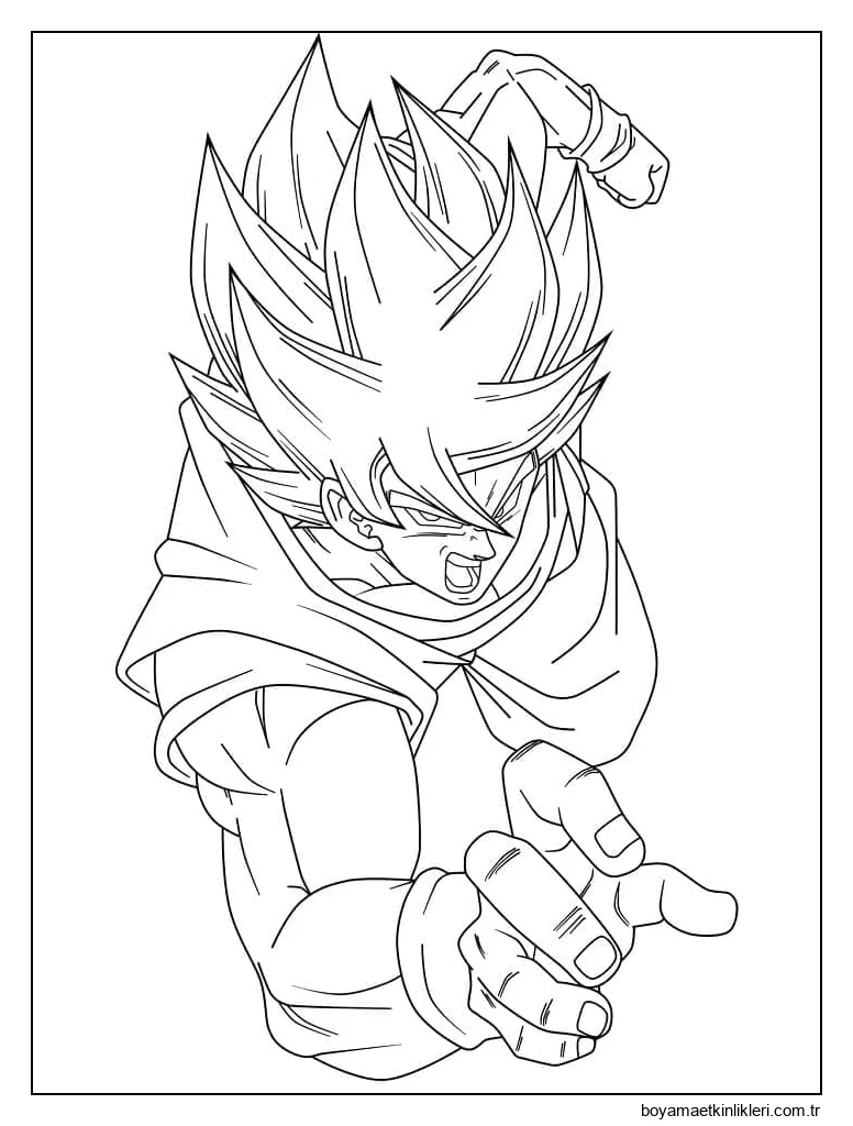 Dragon Ball Z Son Goku'yu çiz