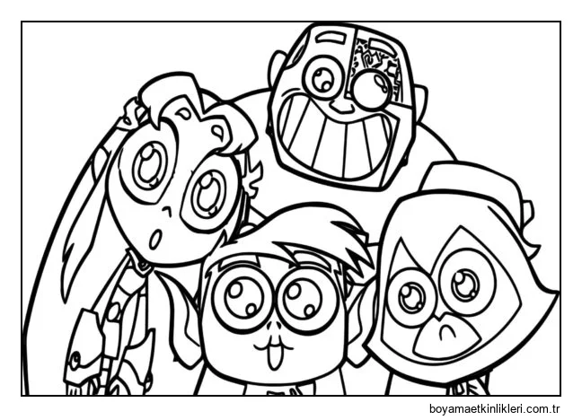 Genç süper kahramanlardan oluşan bir ekip.