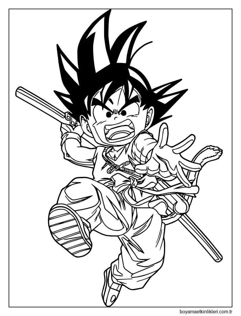 Goku Ücretsiz Yazdırılabilir