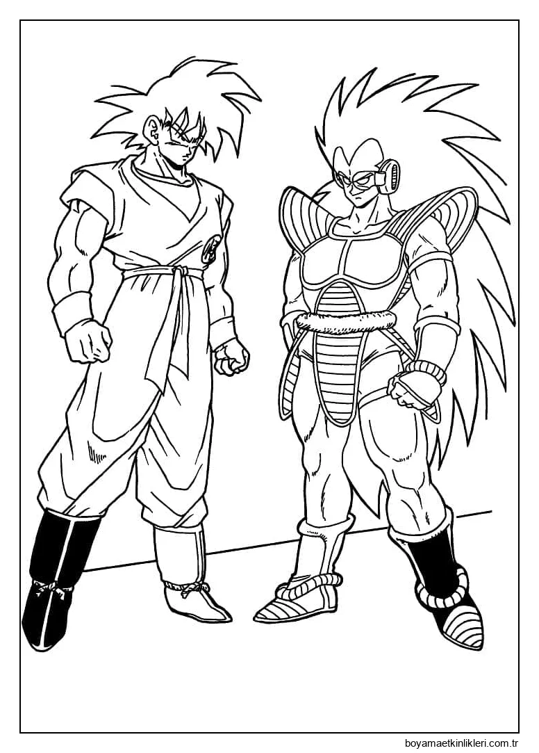 Goku ve Raditz'i çiz