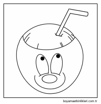 Gülümseyen Hindistan Cevizi İçeceği