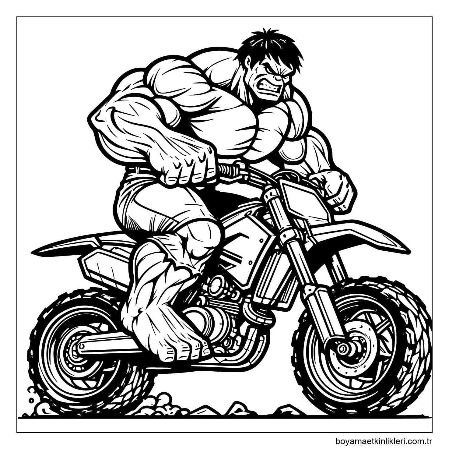 Hulk Motosiklet Sürüyor