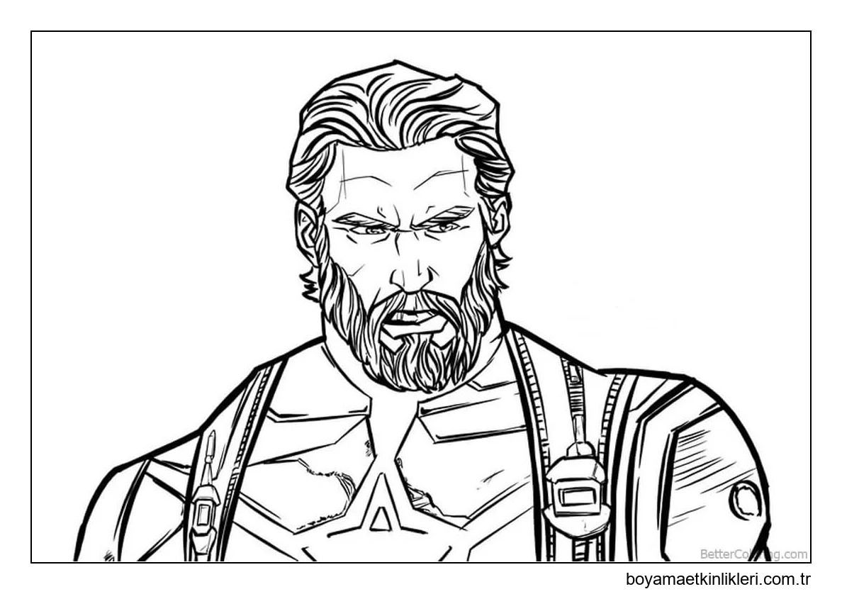 Kaptan Amerika Avengers 3 Portresi