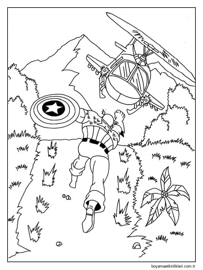 Kaptan Amerika ve Helikopter