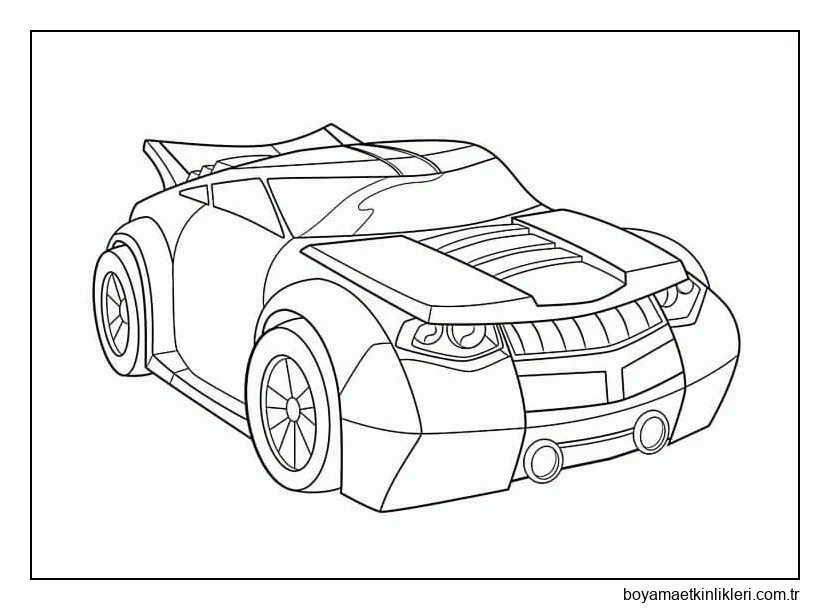 Karikatür Bumblebee Araba