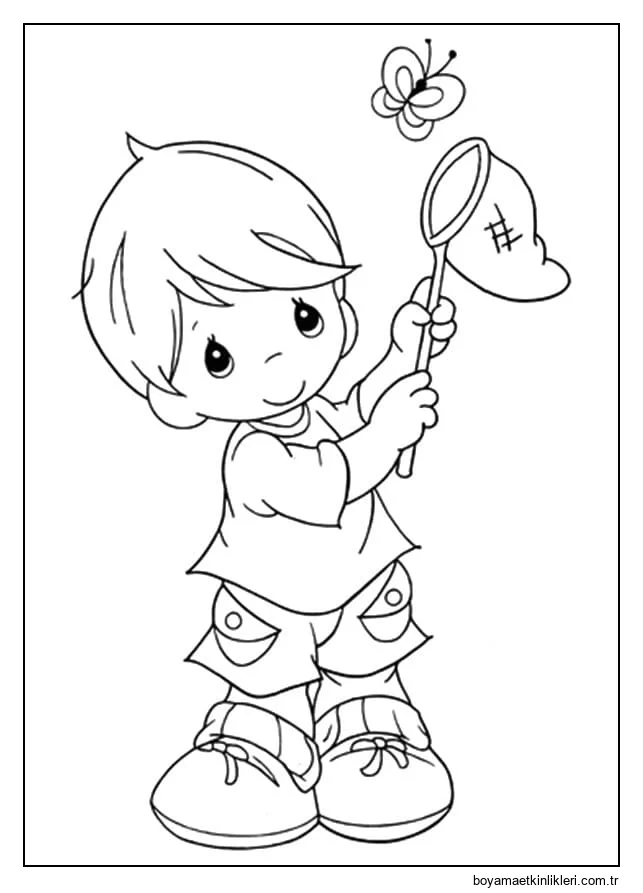 Kelebek Yakalayan Çocuk