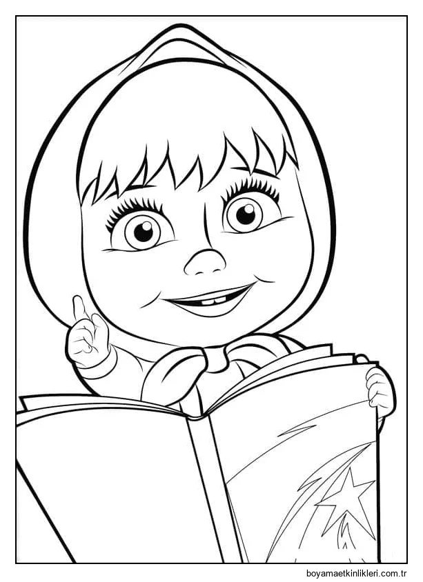 Maşa Kitap Okuyor