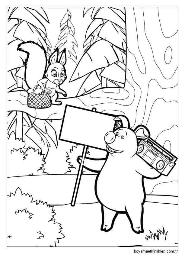 Maşa ve Ayı'dan Sincap ve Rosie