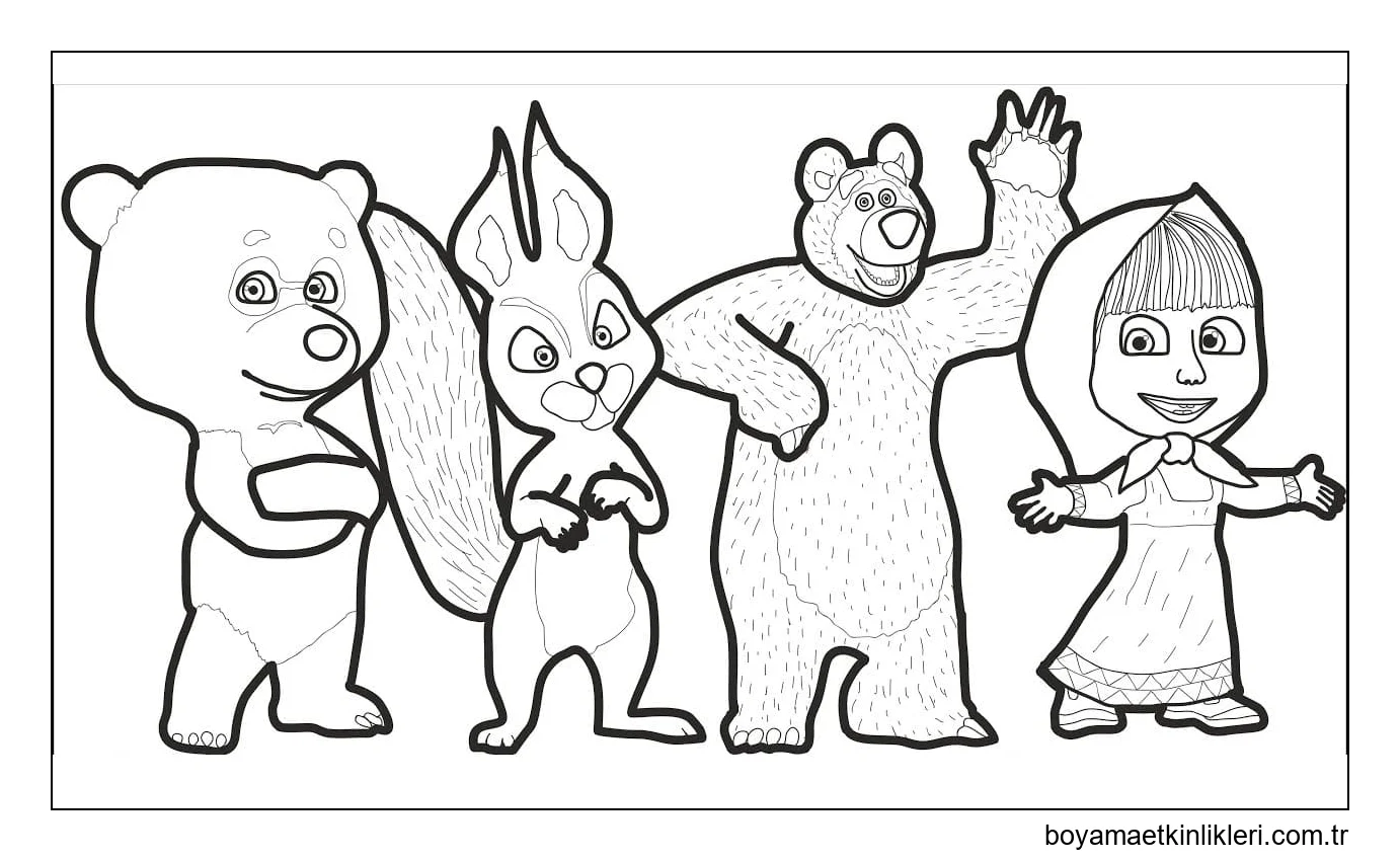 Maşa ve Ayı Karakterleri