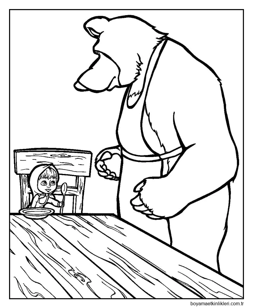 Maşa ve Ayı'yı çiz