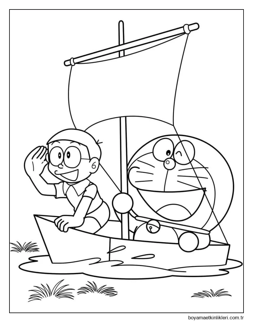 Nobita ve Doraemon Teknede