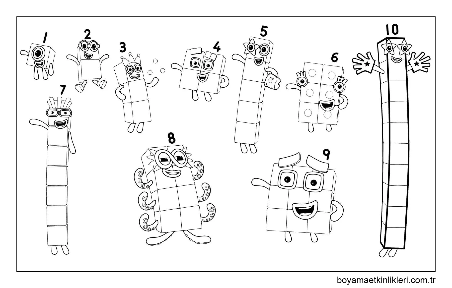 NumberBlocks 1 ila 10