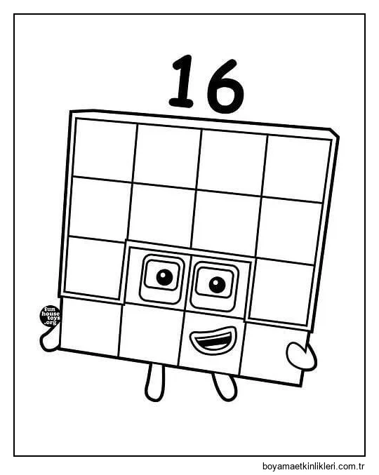 Numberblocks 16