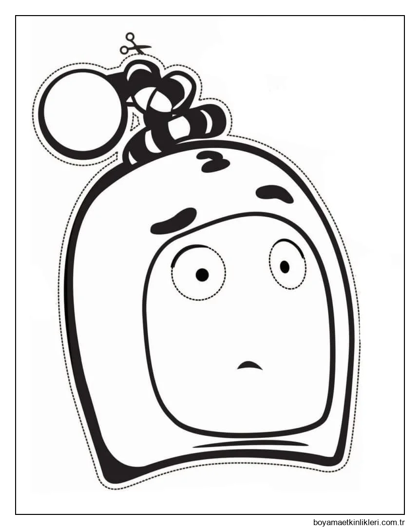 Oddbods Newt Maskesi