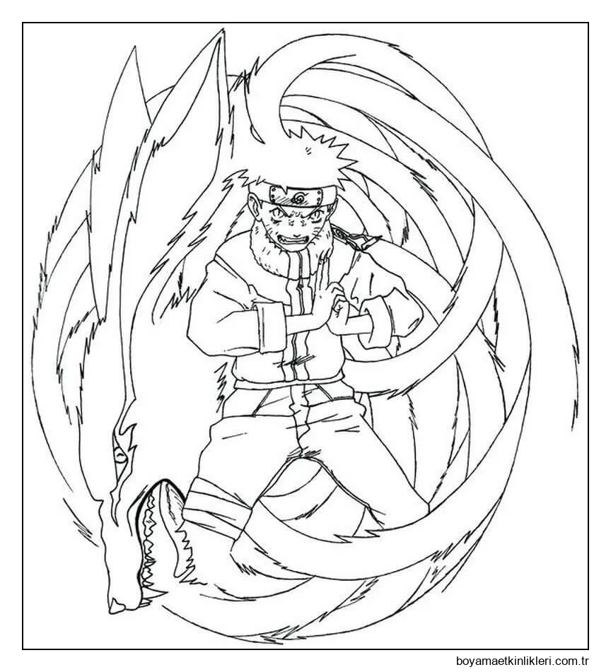 Öfkeli Küçük Naruto ve Dokuz Kuyruk