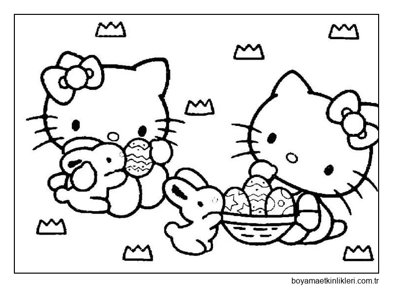 Paskalya Yumurtalı Hello Kitty
