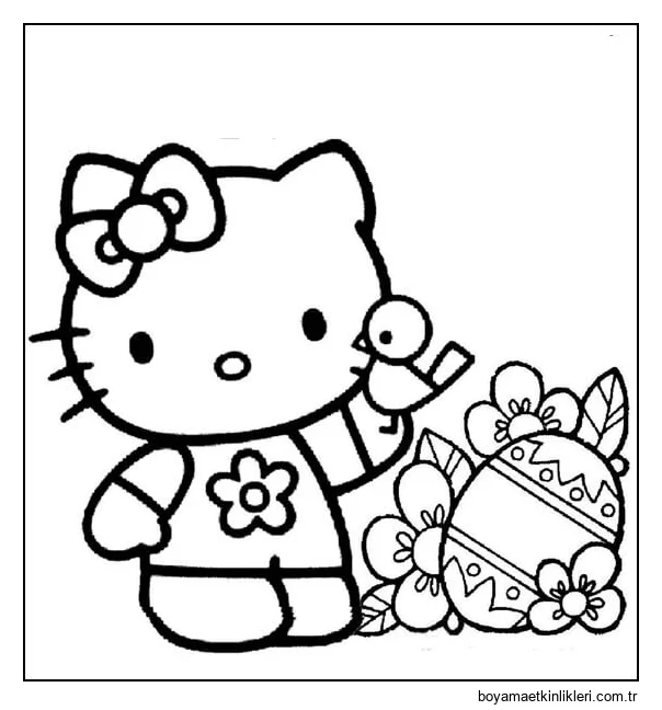 Piliç ve Paskalya Yumurtası ile Hello Kitty