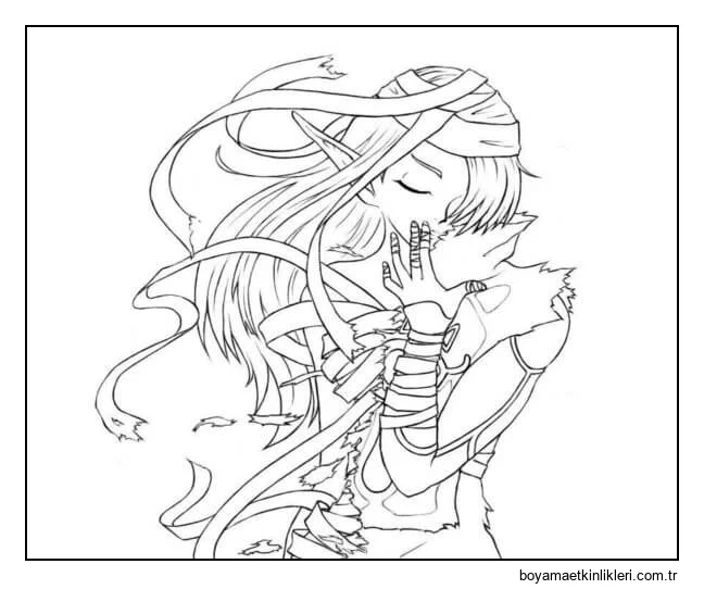 Sarı Saçlı ve Mavi Gri Gözlü Bir Kız