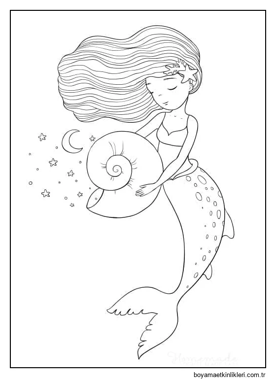 Sevimli Deniz Kızı Baskısı