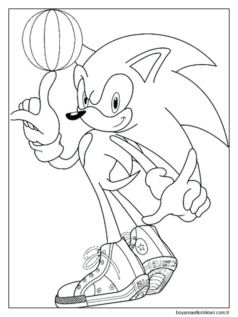 Sonik Basketbol Oynarken