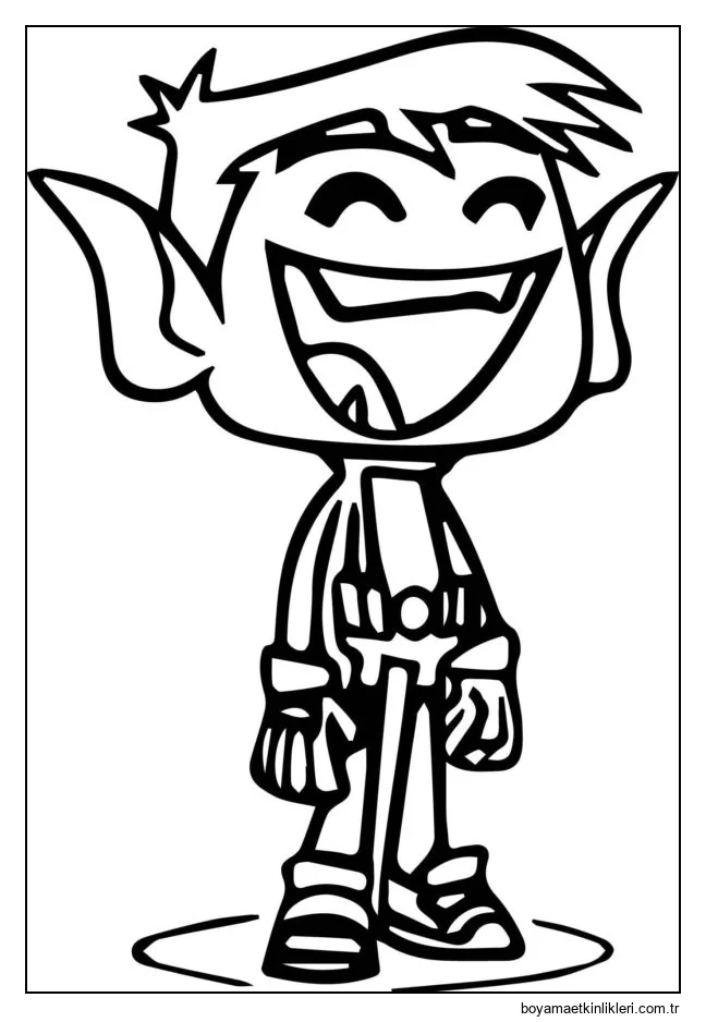 Süper kahraman gülüyor