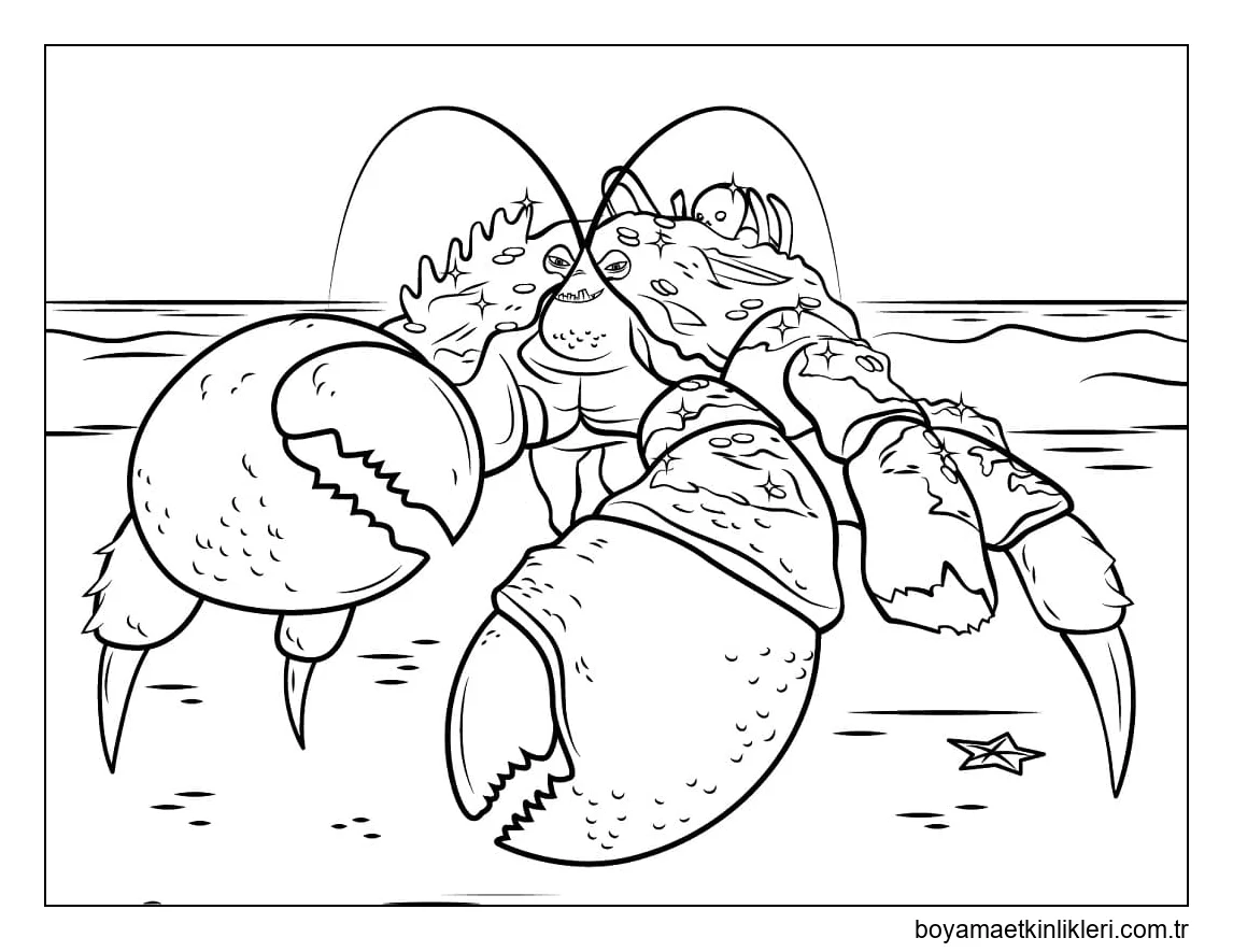 Tamatoa'yı Moana'dan çizin