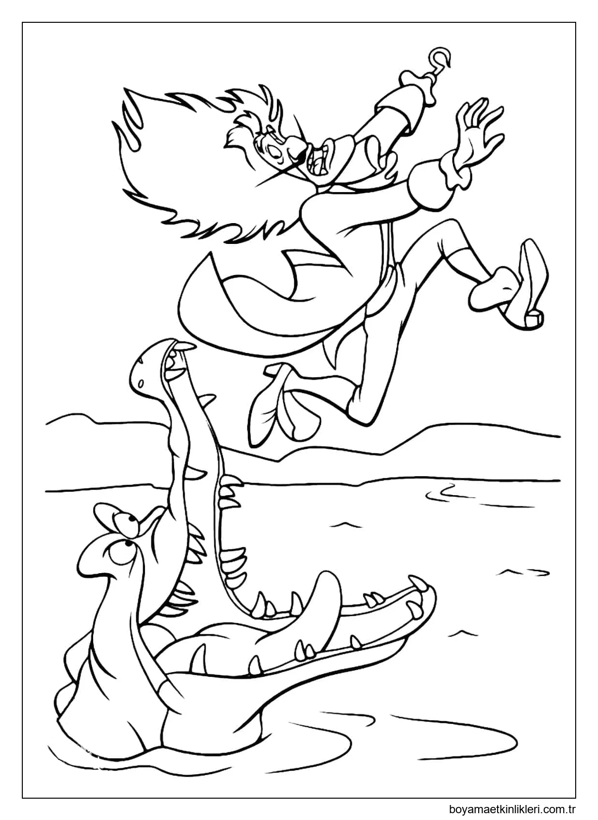 Timsah ve Kaptan Kancasına Tik Tak