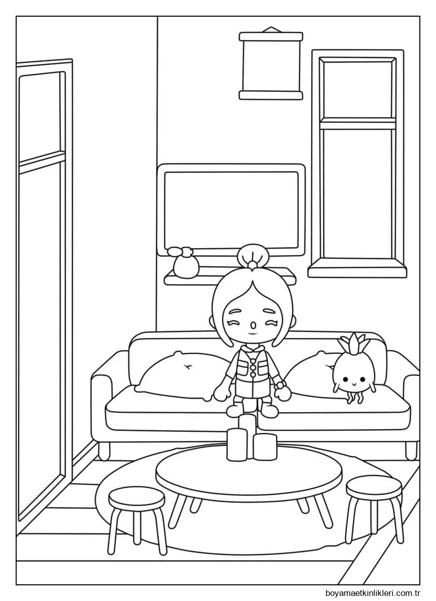 Toca Boca Hayatı Ücretsiz Yazdırılabilir