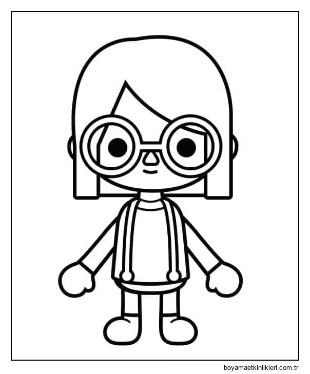Toca Boca kız resmi