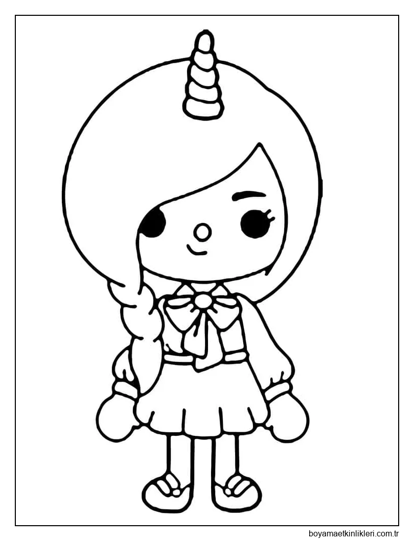 Toca Boca tek boynuzlu at kızı