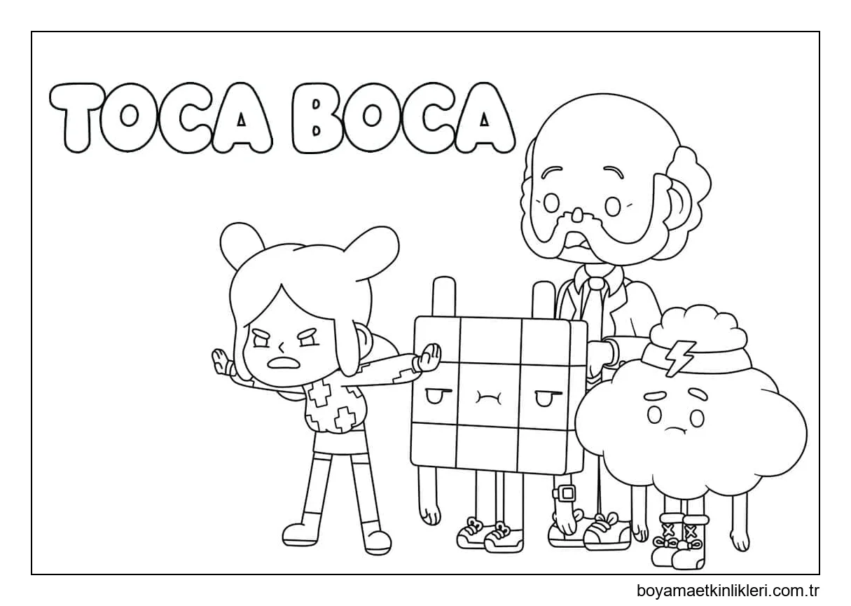 Toca Boca Ücretsiz yazdırılabilir