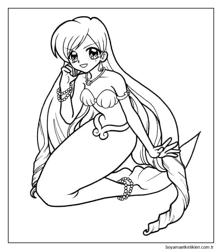 Ücretsiz Yazdırılabilir Deniz Kızı