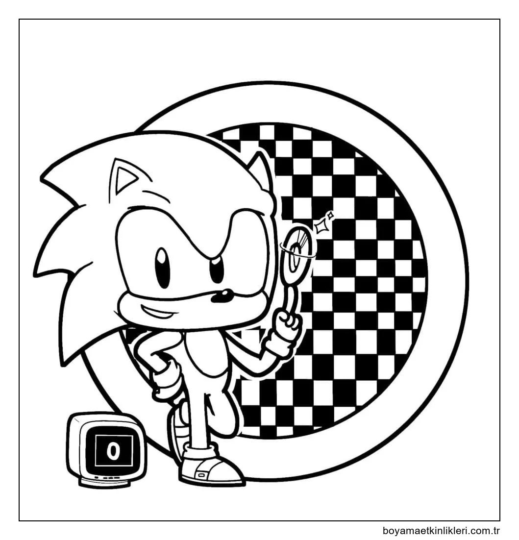 Yazdırılabilir Küçük Sonic
