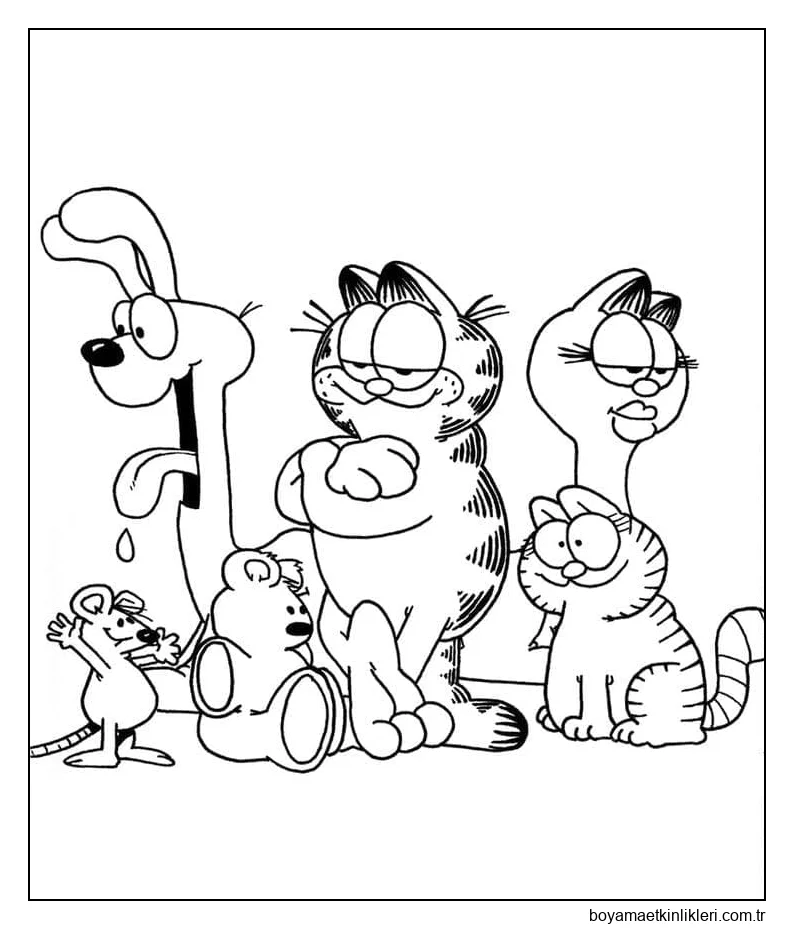 Arkadaşlarla garfield