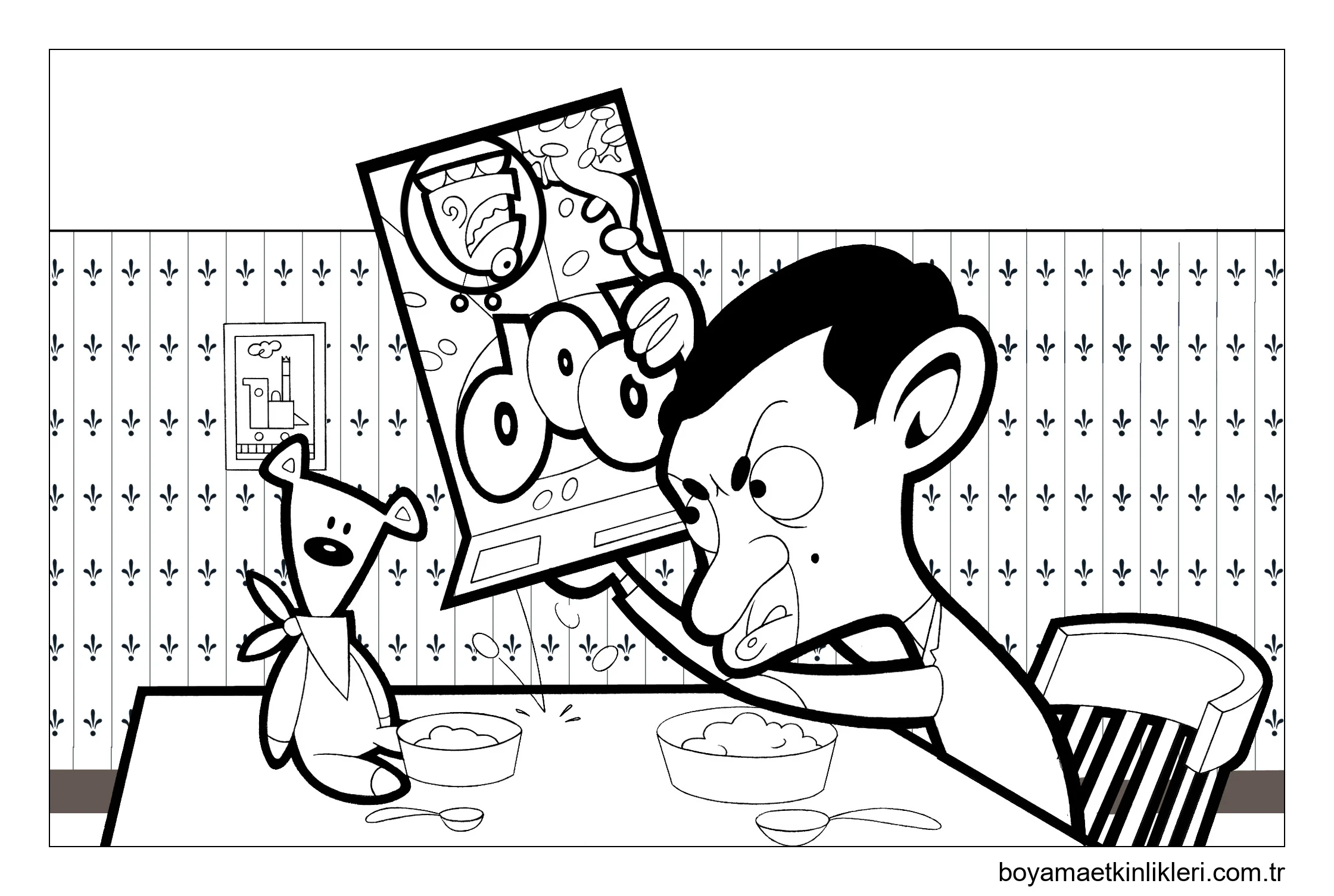 Bay Bean ve Teddy Yeme