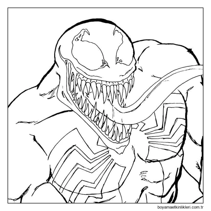 Büyük Ağızlı Venom çiz