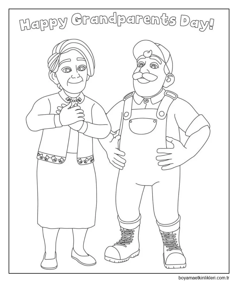 Büyükanne ve Büyükbaba Cocomelon boyama oyunu