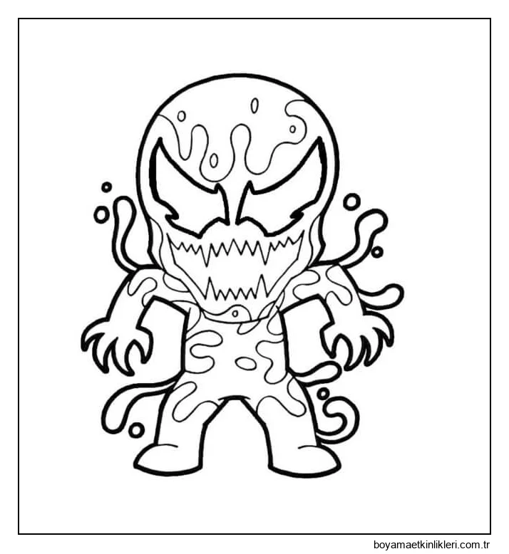 Chibi Venom'u çiz