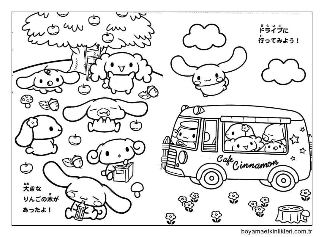 Cinnamoroll Otobüsü Çiz