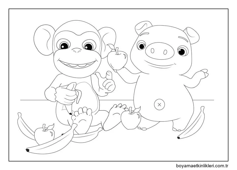 Cocomelon Maymun ve Domuz