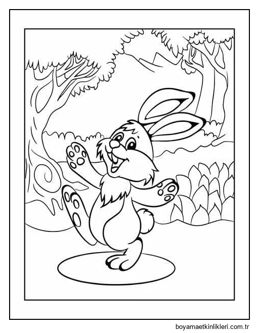 Çocuklar İçin Ücretsiz Tavşan