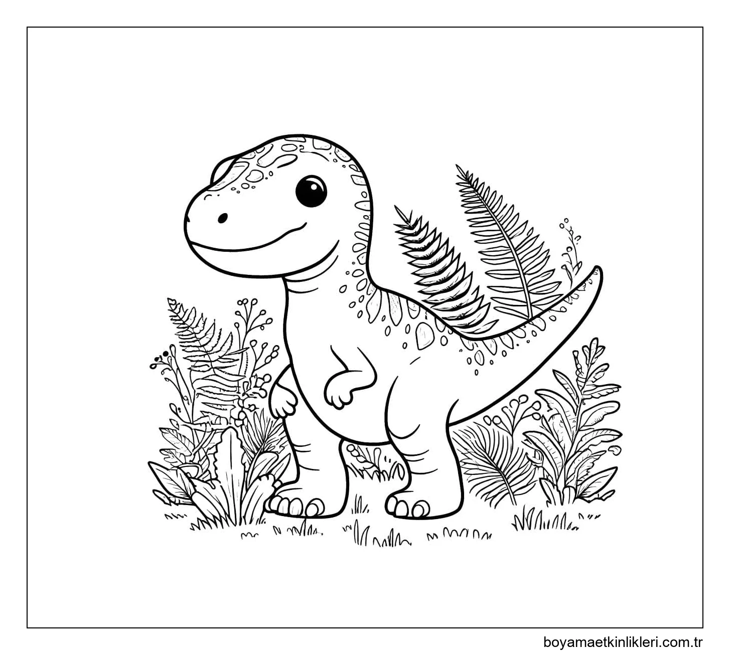 Dinozor Çizimi Yazdırılabilir