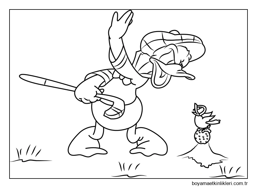 Donald Duck Golf Oynarken