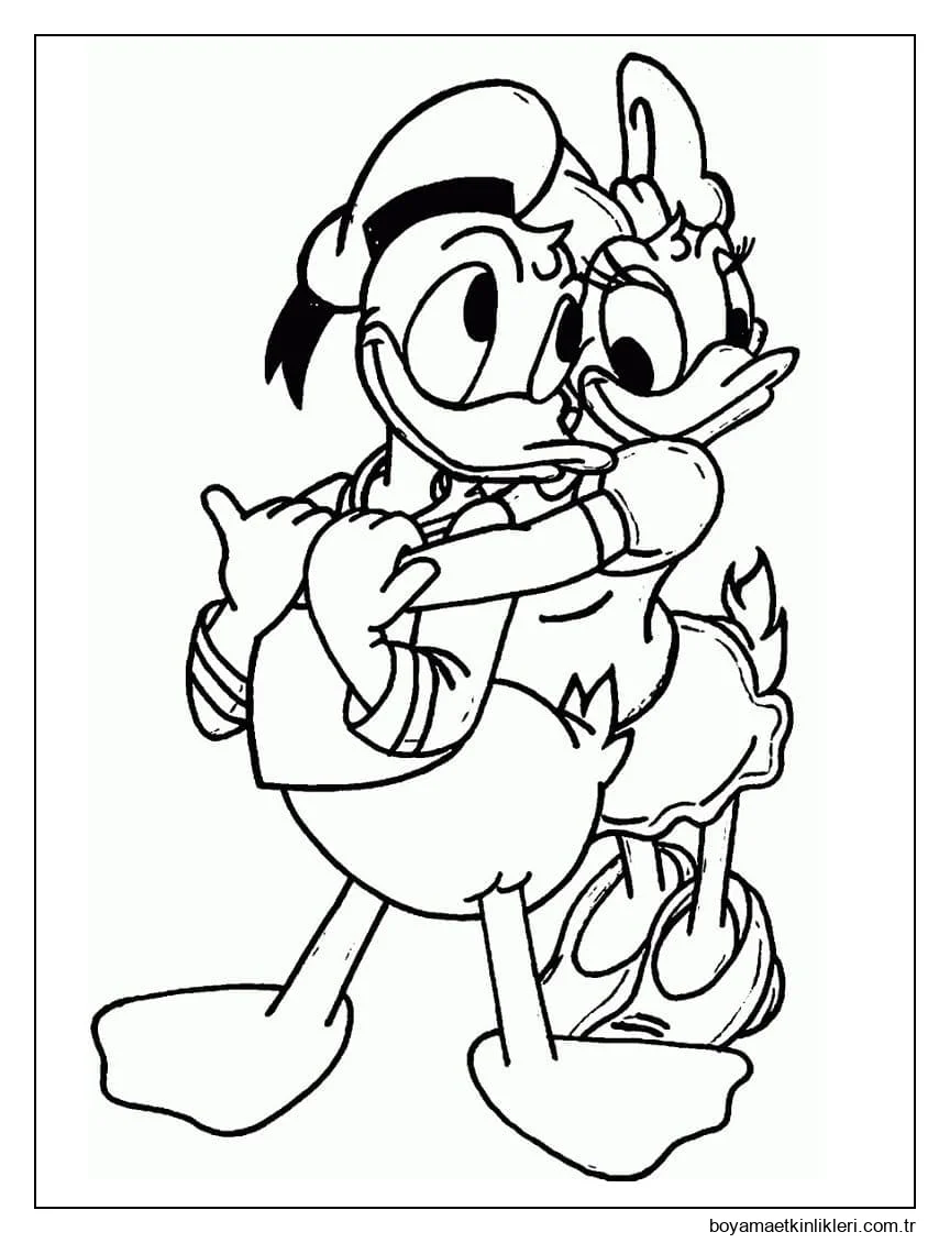Donald Duck ve Daisy Duck'ı çiz