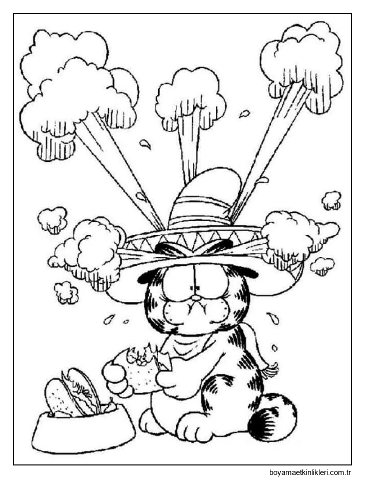 Fötr Şapkalı Garfield