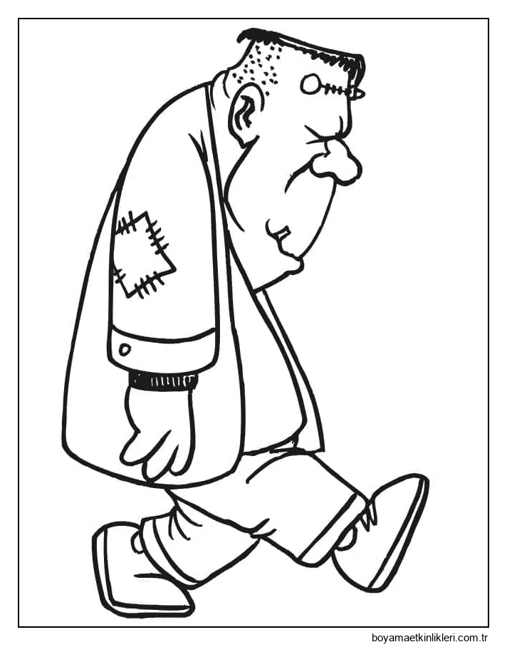 Frankenstein Çocuklar İçin Yazdırılabilir