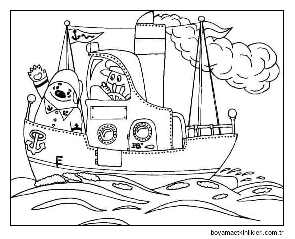 Gemi ücretsiz yazdırılabilir