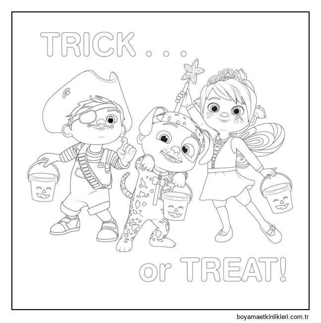 Gösterinin karakterlerinde Cadılar Bayramı.