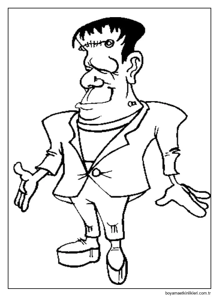 Gülümseyen Cadılar Bayramı Frankenstein