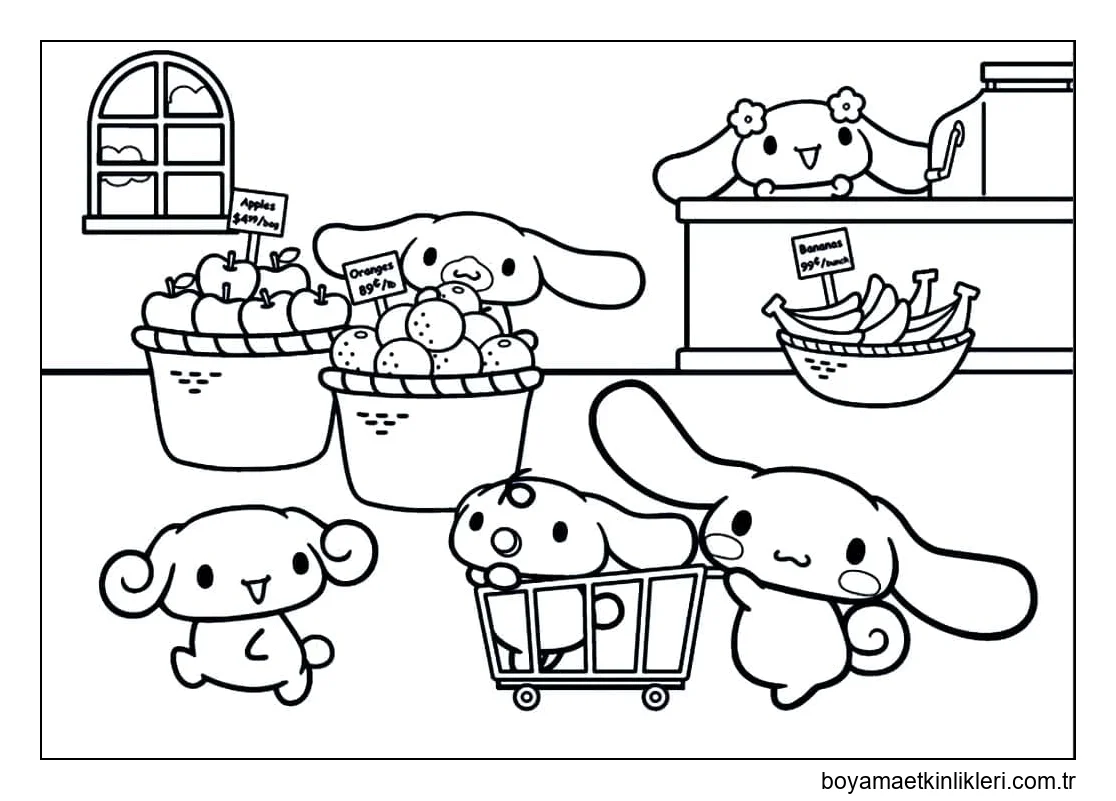 Gülümseyen Cinnamoroll çiz